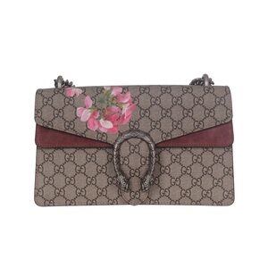 ♥️Gucci Dionysus Floral Mini Leather Brown Canvas Bag♥️